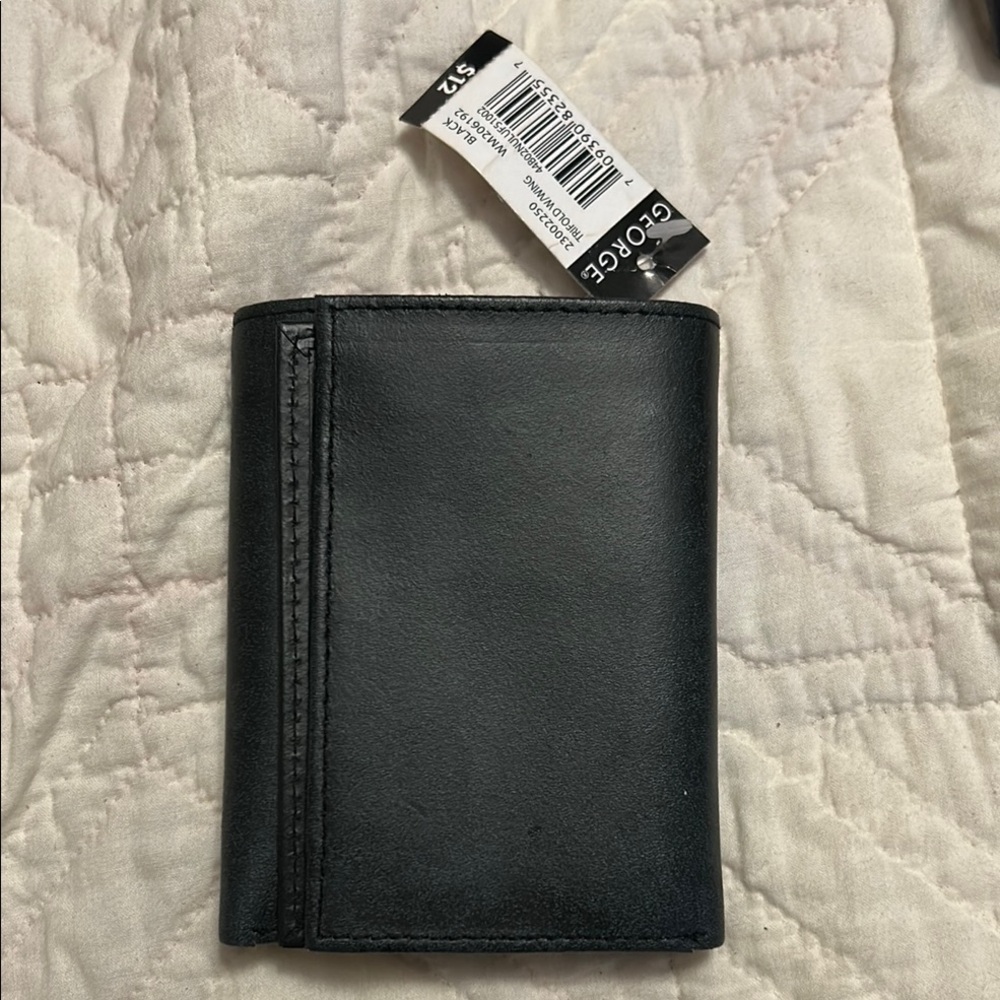 Black Wallet Leather Accessory